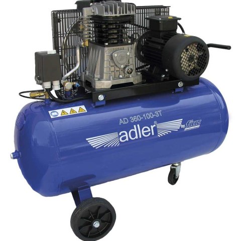 Adler Sprężarka dwucylindrowa 100L AD-360-100-3 Adler Sprężarka dwucylindrowa 100L AD-360-100-3