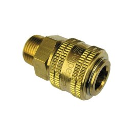 Adler Szybkozłącze mosiężne gwint zewnętrzny 1/4" 3025.1