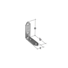 Domax Kątownik wąski ocynk 40x40x17mm KWO2