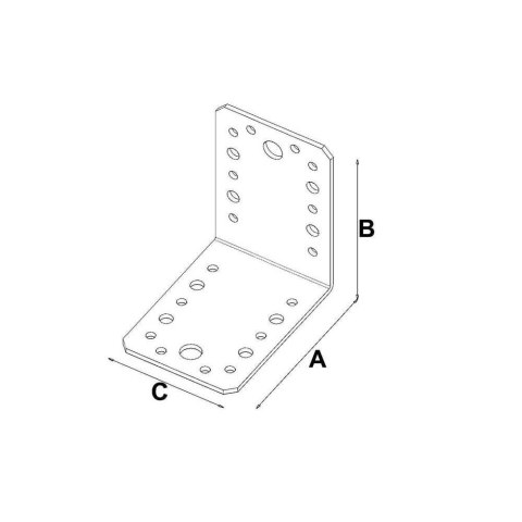 Domax Kątownik łączeniowy 105x105x90mm KL5