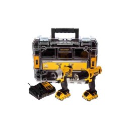 Dewalt Zestaw Combo 10,8V Wkrętarka Dcd710 + Zakrętarka Dcf815 2 X 2,0Ah Kufer Tstak Dck211D2T Dck211D2T-Qw