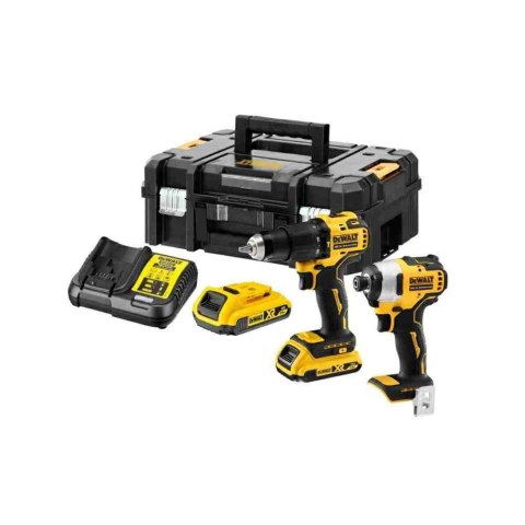 Dewalt Zestaw Combo 18V 2X2,0Ah Wkrętarka Udarowa Dcd709 + Zakrętarka Dcf809 Dck2062D2T Dck2062D2T-Qw Dewalt Zestaw Combo 18V 2X2,0Ah Wkrętarka Udarowa Dcd709 + Zakrętarka Dcf809 Dck2062D2T Dck2062D2T-Qw