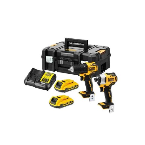 Dewalt Zestaw Combo 18V Wkrętarka Dcd708 + Zakrętarka Dcd809 2X2,0Ah Tstak Dck2061D2T Dck2061D2T-Qw