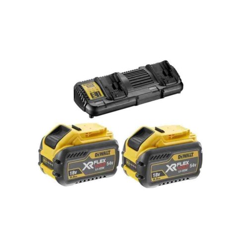 Dewalt Zestaw Flexvolt 2X9.0Ah + Ładowarka Podwójna 4A Dcb132X2-Qw