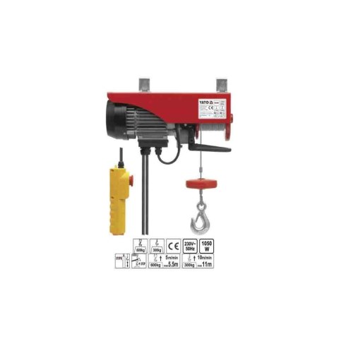 Yato Wciągarka Linowa 1050W 300/600Kg Yt-5905 Yato Wciągarka Linowa 1050W 300/600Kg Yt-5905