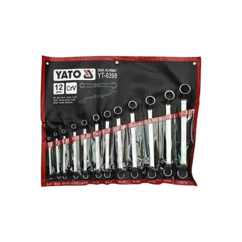 Yato Klucze Oczkowe Odgięte Satynowe 12 El. 6-32Mm Yt-0398 Yato Klucze Oczkowe Odgięte Satynowe 12 El. 6-32Mm Yt-0398