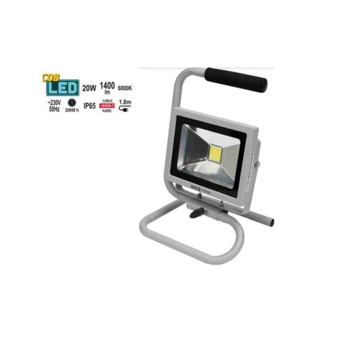Yato Reflektor Led Cob, Przenośny 20W 1400Lm Yt-81799 Yato Reflektor Led Cob, Przenośny 20W 1400Lm Yt-81799