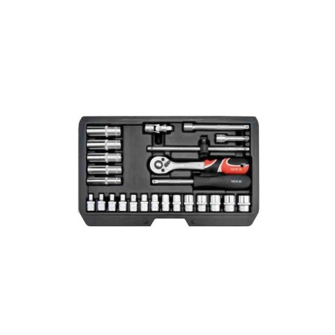 Yato Zestaw Kluczy 1/4" 25 Elem. Yt-14461 Yato Zestaw Kluczy 1/4" 25 Elem. Yt-14461
