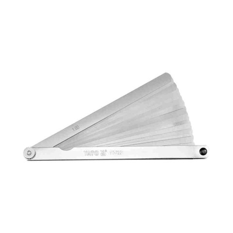 Yato Szczelinomierz Listkowy 200Mm 17 Listków 0.02-1.0Mm YT-7221 Yato Szczelinomierz Listkowy 200Mm 17 Listków 0.02-1.0Mm YT-7221