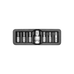 Yato Zestaw Bitów Torx 7Elem. T25 - T55 + Adapter Yt-0410