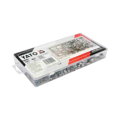 Yato Zestaw Nakrętek Metrycznych Nierdzewnych 300Szt. Mix M3, M4, M5, M6, M8, M10 Yt-06773 Yato Zestaw Nakrętek Metrycznych Nierdzewnych 300Szt. Mix M3, M4, M5, M6, M8, M10 Yt-06773