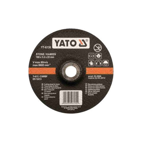 Yato Tarcza Do Kamienia 230X3,2X22Mm Yt-6131 Yato Tarcza Do Kamienia 230X3,2X22Mm Yt-6131