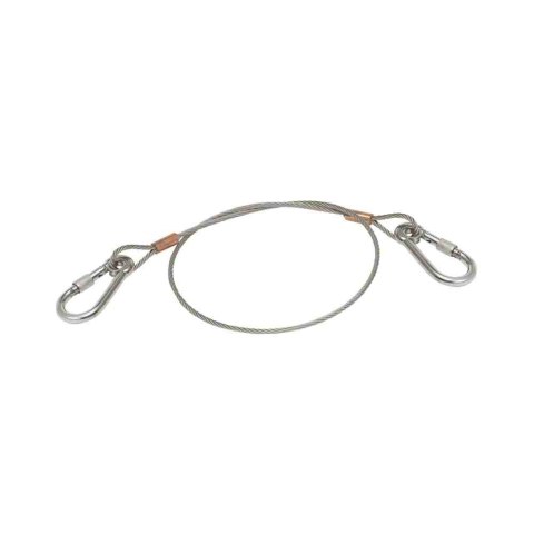 Luna Linka stalowa kwasoodporna z karabińczykami 5 mm x 1,0 m 265340604 Luna Linka stalowa kwasoodporna z karabińczykami 5 mm x 1,0 m 265340604