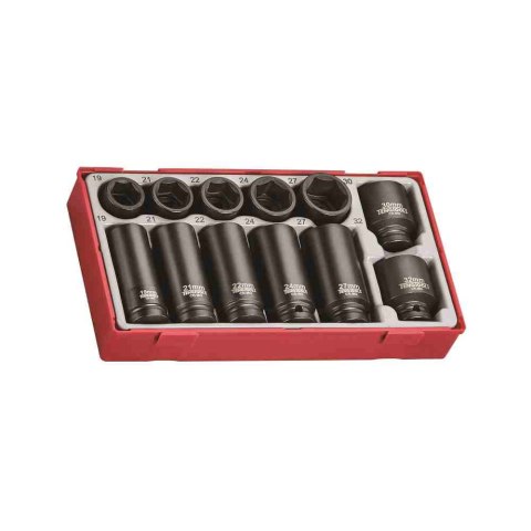 Teng Tools 12-elementowy zestaw nasadek maszynowych z chwytem kwadratowym 1/2" TT9212 282630102 Teng Tools 12-elementowy zestaw nasadek maszynowych z chwytem kwadratowym 1/2" TT9212 282630102