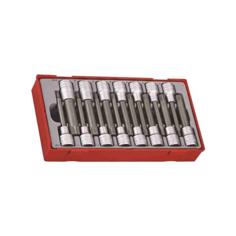 Teng Tools 15-elementowy zestaw nasadek trzpieniowych typu Ribe i XZN, z chwytem kwadratowym 1/2" TTRS15 143880102