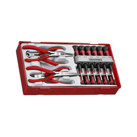 Teng Tools 16-elementowy zestaw wkrętaków precyzyjnych i szczypiec TTMI16 104450101