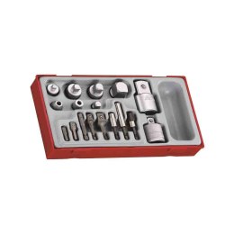 Teng Tools 17-elementowy zestaw łączników pośrednich TTADP17 185800109