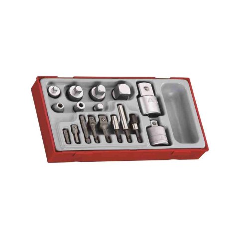 Teng Tools 17-elementowy zestaw łączników pośrednich TTADP17 185800109