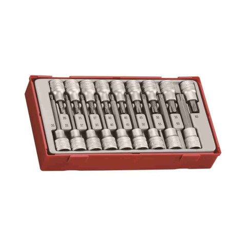 Teng Tools 18-elementowy zestaw grotów nasadkowych typu TX z chwytem kwadratowym 1/2" TTTX18 231890104 Teng Tools 18-elementowy zestaw grotów nasadkowych typu TX z chwytem kwadratowym 1/2" TTTX18 231890104