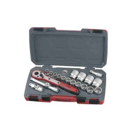 Teng Tools 20-elementowy zestaw narzędzi nasadowych calowych z chwytem kwadratowym 1/2