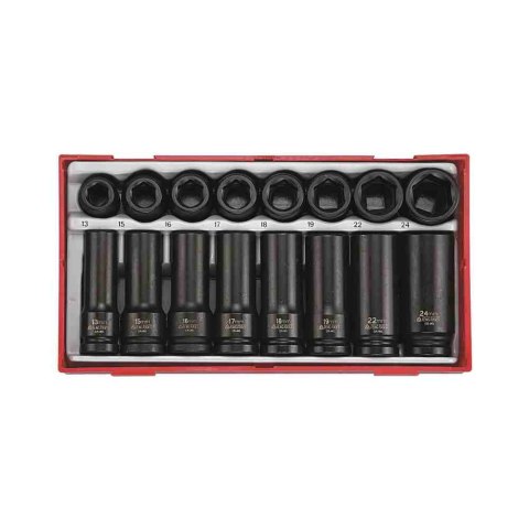 Teng Tools 20-elementowy zestaw nasadek maszynowych z chwytem kwadratowym 1/2", TT9120D 143840205 Teng Tools 20-elementowy zestaw nasadek maszynowych z chwytem kwadratowym 1/2", TT9120D 143840205