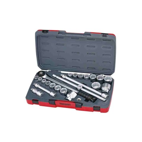 Teng Tools 22-elementowy zestaw narzędzi nasadowych z chwytem kwadratowym 3/4" T3422S 167370105 Teng Tools 22-elementowy zestaw narzędzi nasadowych z chwytem kwadratowym 3/4" T3422S 167370105