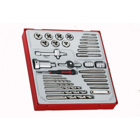 Teng Tools 34-elementowy zestaw gwintowniczy TTDTD34 167190107 Teng Tools 34-elementowy zestaw gwintowniczy TTDTD34 167190107