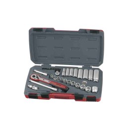 Teng Tools 35-elementowy zestaw narzędzi nasadowych calowych Z chwytem kwadratowym 3/8