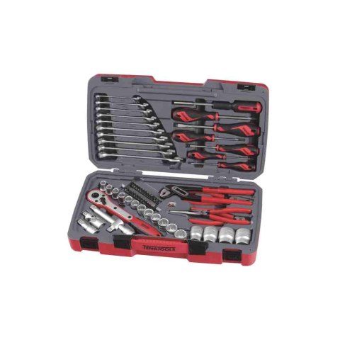 Teng Tools 68-elementowy zestaw kluczy nasadowych z chwytem kwadratowym 1/2". T1268 167580109