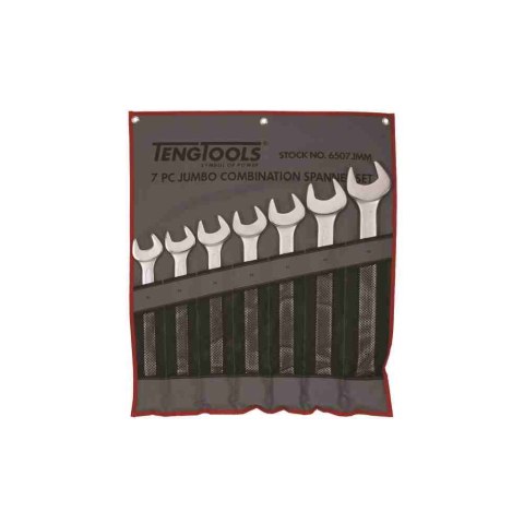 Teng Tools 7-elementowy zestaw kluczy płasko-oczkowych 33-50 mm 151590106 Teng Tools 7-elementowy zestaw kluczy płasko-oczkowych 33-50 mm 151590106