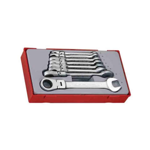 Teng Tools Klucze płasko-oczkowe przegubowe z zapadką TT6508RF 131900102