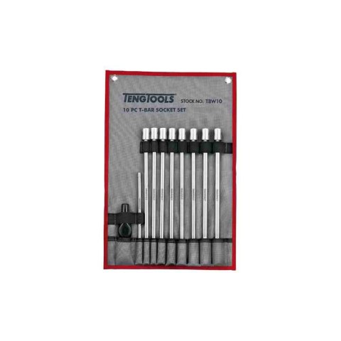 Teng Tools Zestaw kluczy nasadowych 3/8" z pokrętłem poprzecznym TBW10 178791000 Teng Tools Zestaw kluczy nasadowych 3/8" z pokrętłem poprzecznym TBW10 178791000