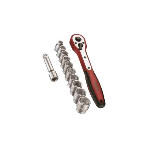 Teng Tools Zestaw kluczy nasadowych z chwytem kwadratowym 3/8" M3812N1 185990108 Teng Tools Zestaw kluczy nasadowych z chwytem kwadratowym 3/8" M3812N1 185990108