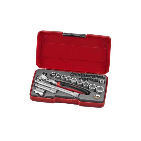 Teng Tools Zestaw narzędzi nasadowych z chwytem kwadratowym 3/8" T3834S 186901104