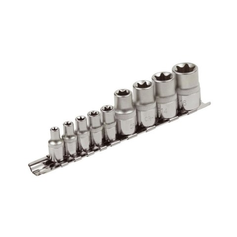 Jonnesway Zestaw kluczy nasadowych torx E 9szt. 1/2" S06H49S Jonnesway Zestaw kluczy nasadowych torx E 9szt. 1/2" S06H49S