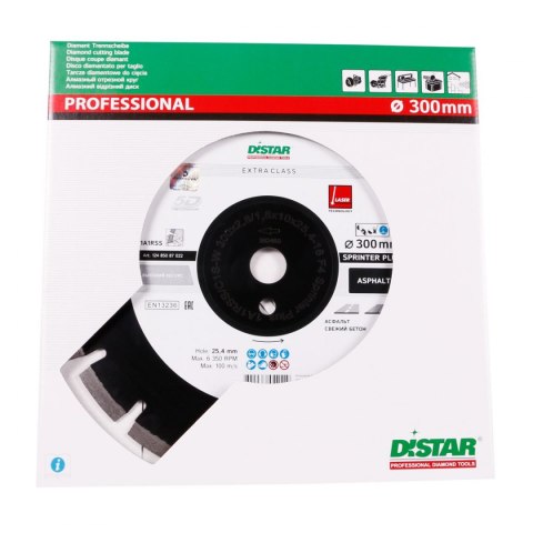Distar Tarcza diamentowa do cięcia asfaltu 300mm SPRINTER PLUS 1A1RSS 124 850 87 022 Distar Tarcza diamentowa do cięcia asfaltu 300mm SPRINTER PLUS 1A1RSS 124 850 87 022