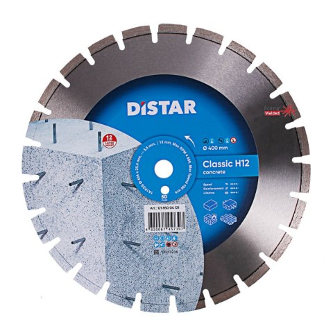 Distar Tarcza diamentowa do cięcia betonu zbrojonego 400mm 1A1RSS CLASSIC H12 121 850 04 121