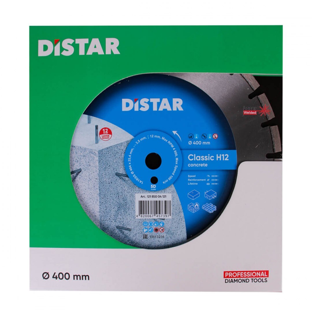 Distar Tarcza diamentowa do cięcia betonu zbrojonego 600mm 1A1RSS CLASSIC H12 121 850 04 162