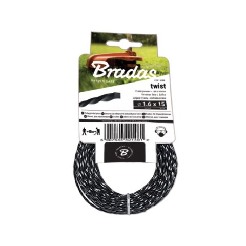 Bradas Żyłka tnąca twist do podkaszarek 2x15 ZTS1616 Bradas Żyłka tnąca twist do podkaszarek 2x15 ZTS1616