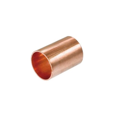Mufa miedziana złączka przelotowa 18mm Mufa miedziana złączka przelotowa 18mm