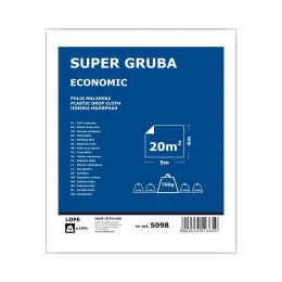 Solid Folia malarska czarna SUPER GRUBA 4x5m 5098