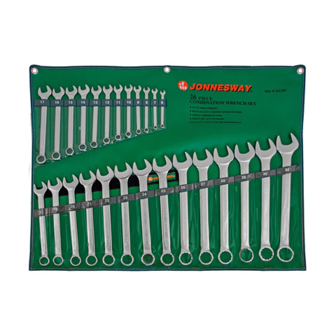 Jonnesway Zestaw kluczy płasko oczkowych 6-32mm 26szt. W26126SA Jonnesway Zestaw kluczy płasko oczkowych 6-32mm 26szt. W26126SA