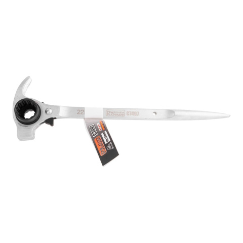Richmann Klucz do rusztować młotkowy z grzechotką 19x22mm Cr-V C7497 Richmann Klucz do rusztować młotkowy z grzechotką 19x22mm Cr-V C7497