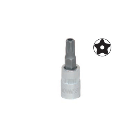 Jonnesway Klucz nasadowy wpustowy Torx pięciokątny z otworem TS20 1/4" S08H2TS20 Jonnesway Klucz nasadowy wpustowy Torx pięciokątny z otworem TS20 1/4" S08H2TS20