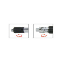 Jonnesway Pokrętło wkrętakowe z przegubem i blokadą 1/4" 280mm S26H2280 Jonnesway Pokrętło wkrętakowe z przegubem i blokadą 1/4" 280mm S26H2280