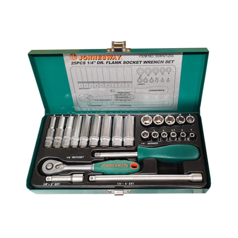 Jonnesway Zestaw kluczy nasadowych 1/4" 24szt. S04H2125S Jonnesway Zestaw kluczy nasadowych 1/4" 24szt. S04H2125S