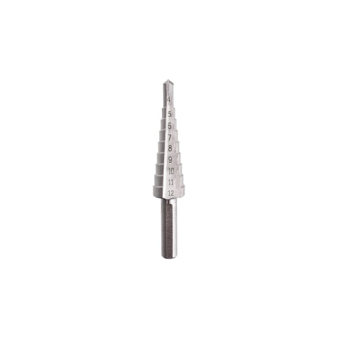Drel Wiertło stopniowe choinka 4-12mm CON-XSD-1412 Drel Wiertło stopniowe choinka 4-12mm CON-XSD-1412