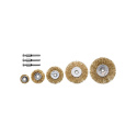 Drel Zestaw sczotek drucianych tarczowych 25-75mm 5szt. CON-ASZ-1830 Drel Zestaw sczotek drucianych tarczowych 25-75mm 5szt. CON-ASZ-1830