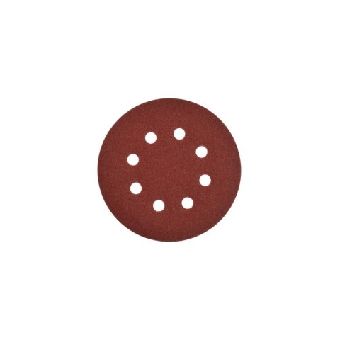 Geko Papier ścierny krążek rzep 125mm 8 otworów 5szt. P150 G78656 Geko Papier ścierny krążek rzep 125mm 8 otworów 5szt. P150 G78656