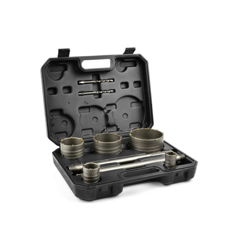 Geko Zestaw otwornic do betonu 9el. 30-100mm G39981 Geko Zestaw otwornic do betonu 9el. 30-100mm G39981